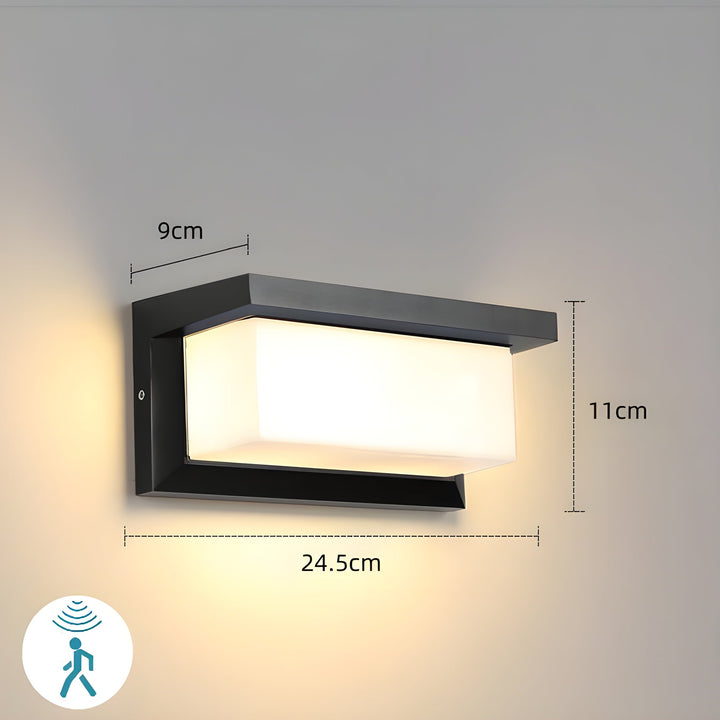 Karnz | LED Utomhus Rörelsesensor Vattentät Vägglampa