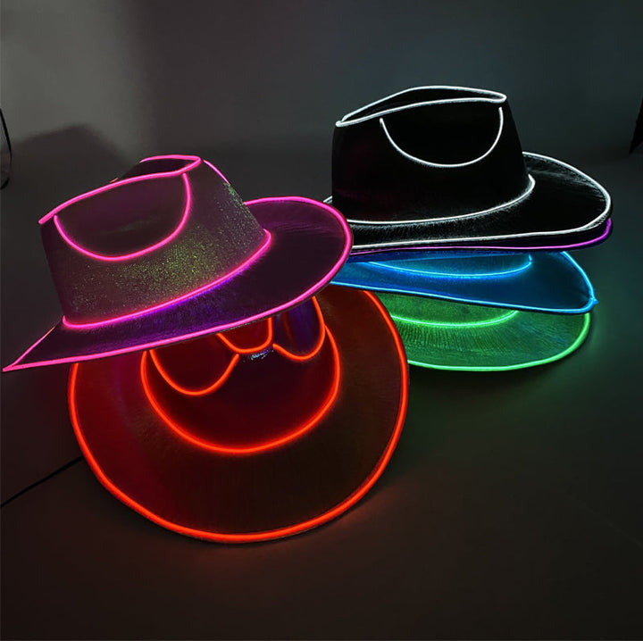 LED-Cowboy-Partyhatt
