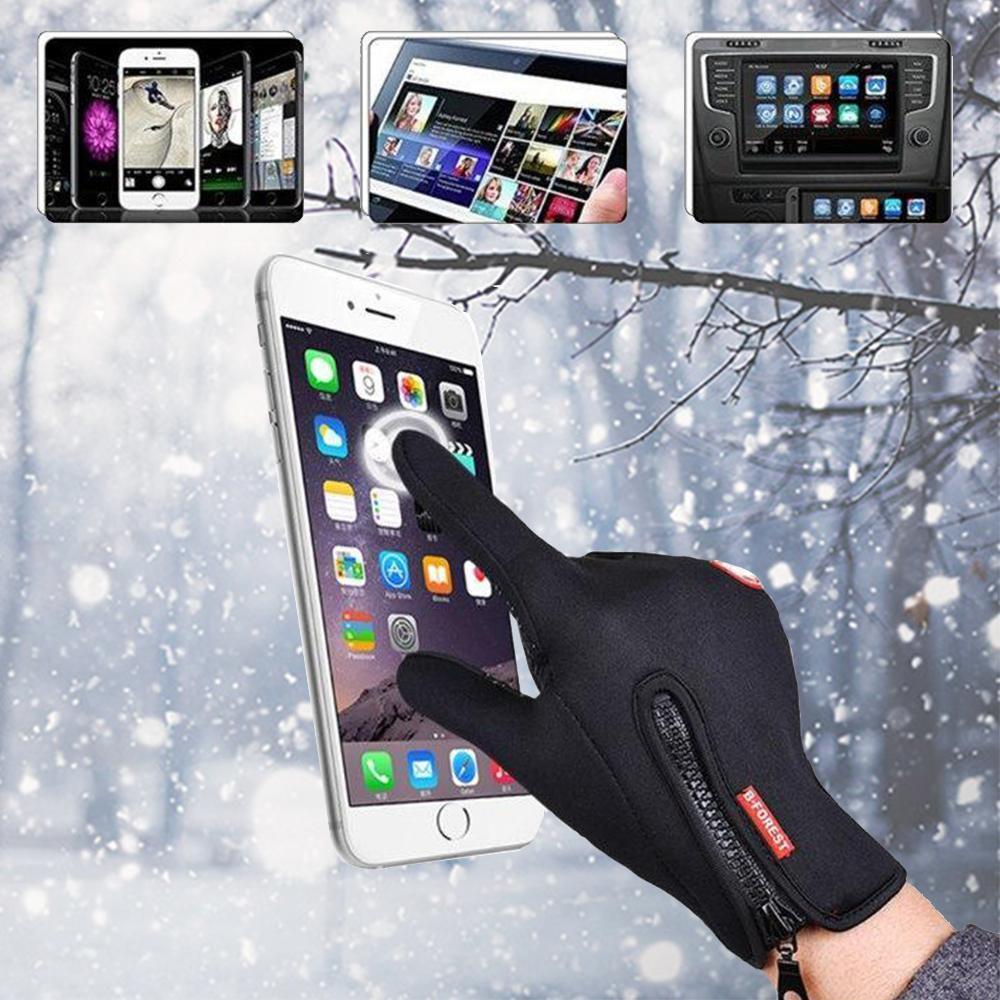 Högkvalitativa, varma, vindtäta och vattentäta touchscreen-handskar, Unisex