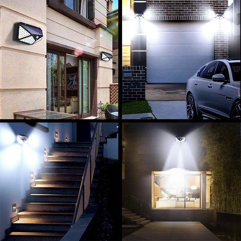 Vattentät Solarlampa 100 LED för Utomhusbruk