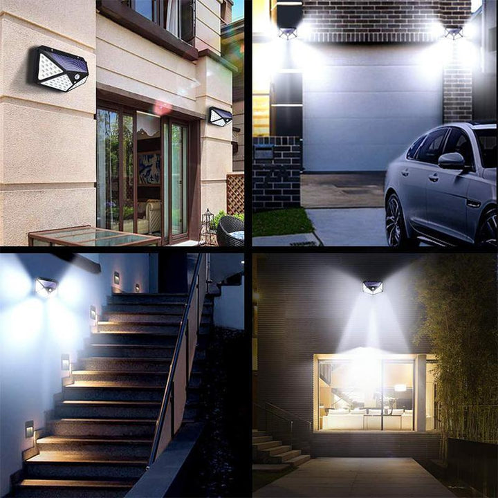 Vattentät Solarlampa 100 LED för Utomhusbruk