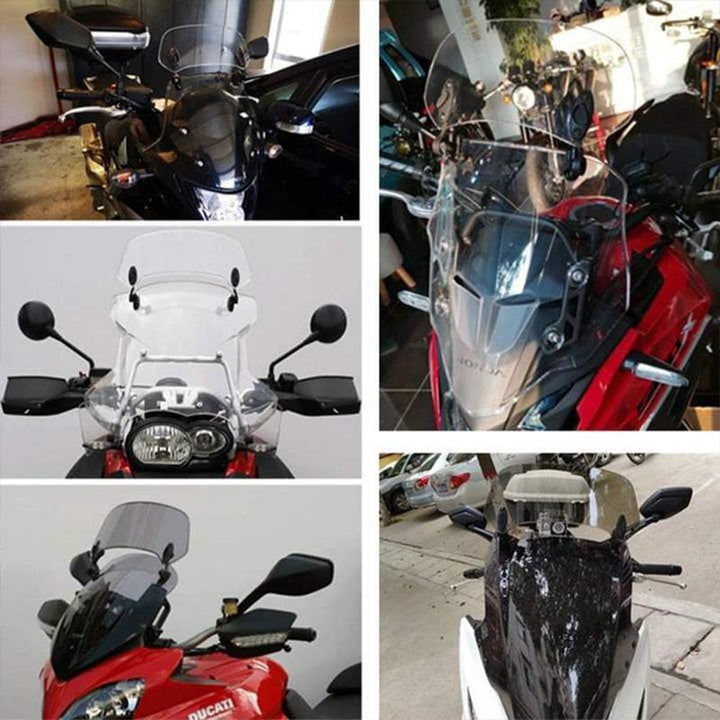 Universell motorcykel vindskydds förlängning