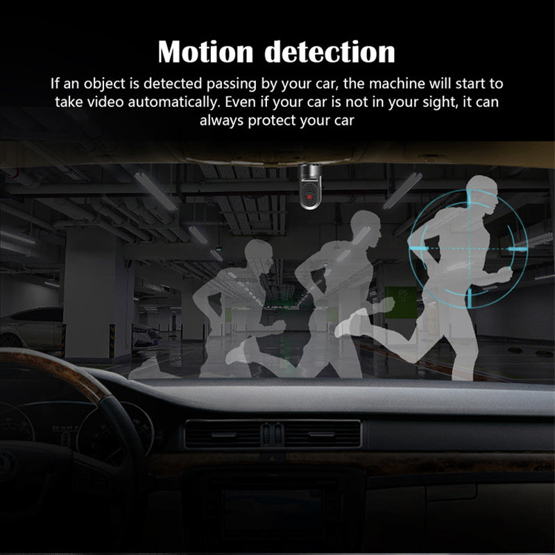 1080P HD Mini ADAS Dashcam med 360° vridfunktion