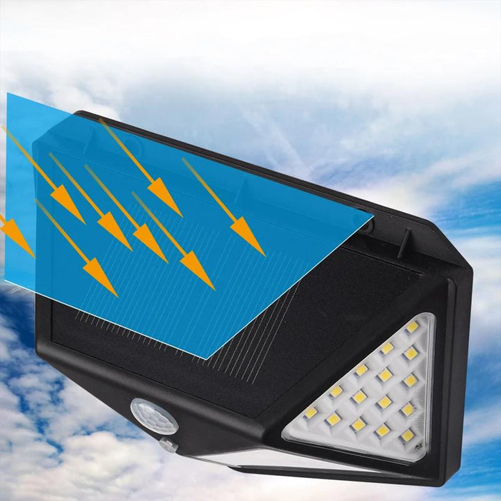 Vattentät Solarlampa 100 LED för Utomhusbruk