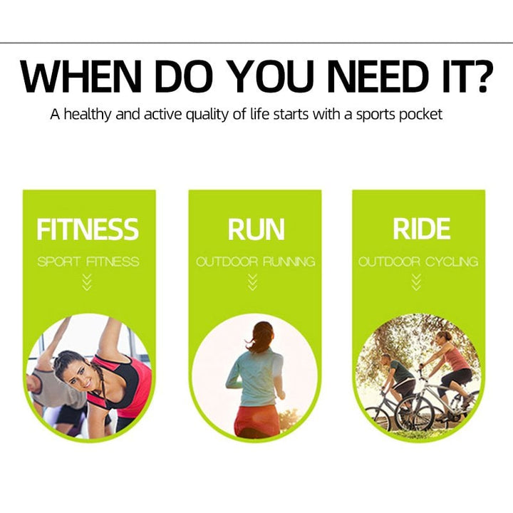 Lauf-Sport Jogging Bärbar Utomhus Mobilhållare Vattentät Midjeväska