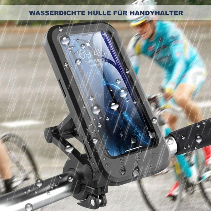 RideCharge Pro – Vattentålig mobilhållare med USB och 15W trådlös laddning för cykel och elcykel | Karnz