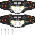 BowLift | LED-Huvudlampa | Återuppladdningsbar, Vattentät, Rörelsesensor | 2-pack