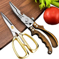 Köksaxar Tungvikts köksax-set 2-pack, Fjäderbelastade tungvikts köksaxar