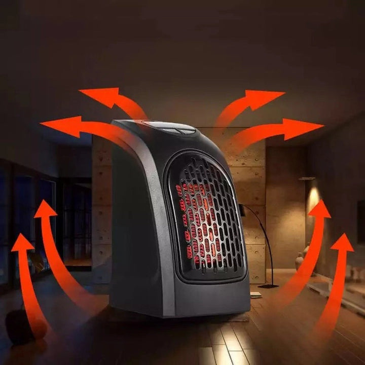 Liten värmefläkt med flameffekt – 500 W och tre lägen