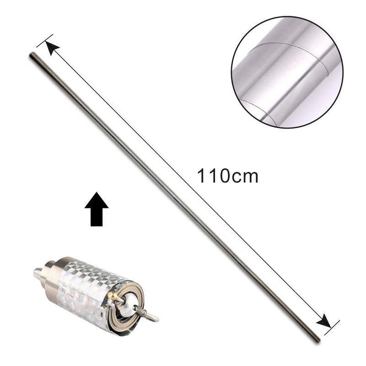 Bärbar metallstav för självförsvar och magi