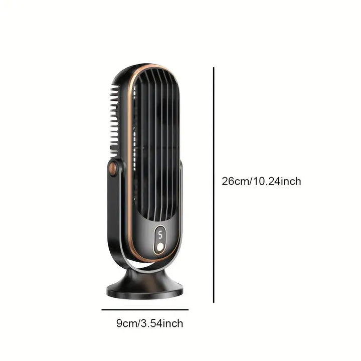 Bärbar Mini-Luftkylare med USB-laddning – 5 hastigheter &amp; 720° rotation | Karnz