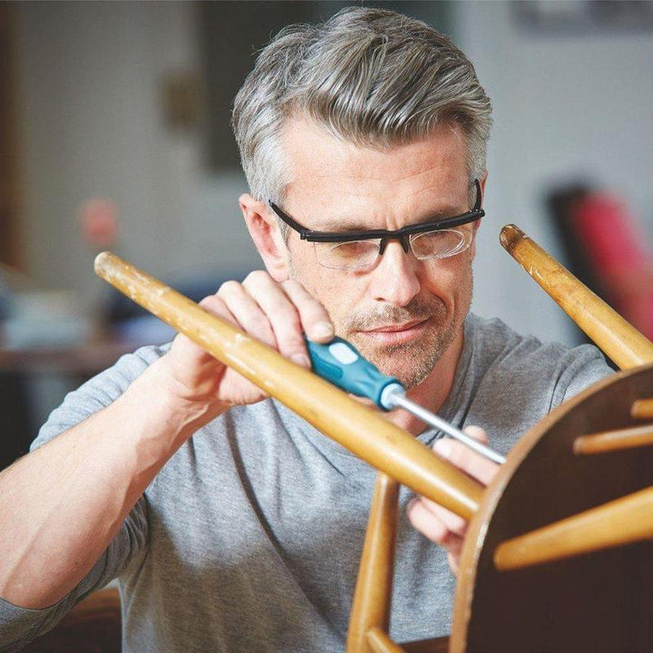 Sandsberg | Fokuserbar Läsbrille Unisex | Justerbar Zoomlins | Svart