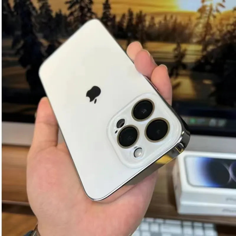 Elico Lackad Matt Akryl Härdat Glas iPhone Skyddsfodral