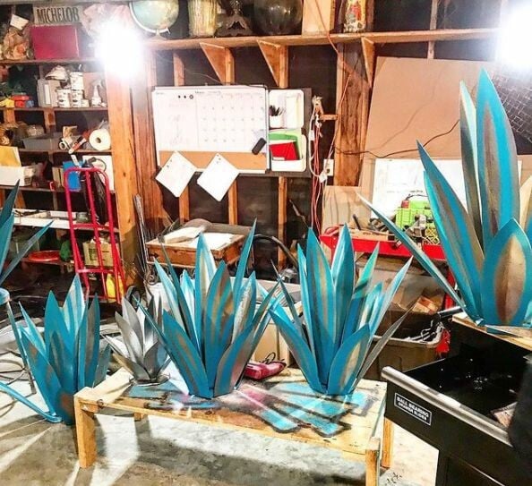 Anti-Rost Metall Tequila Agave Växt | Karnz