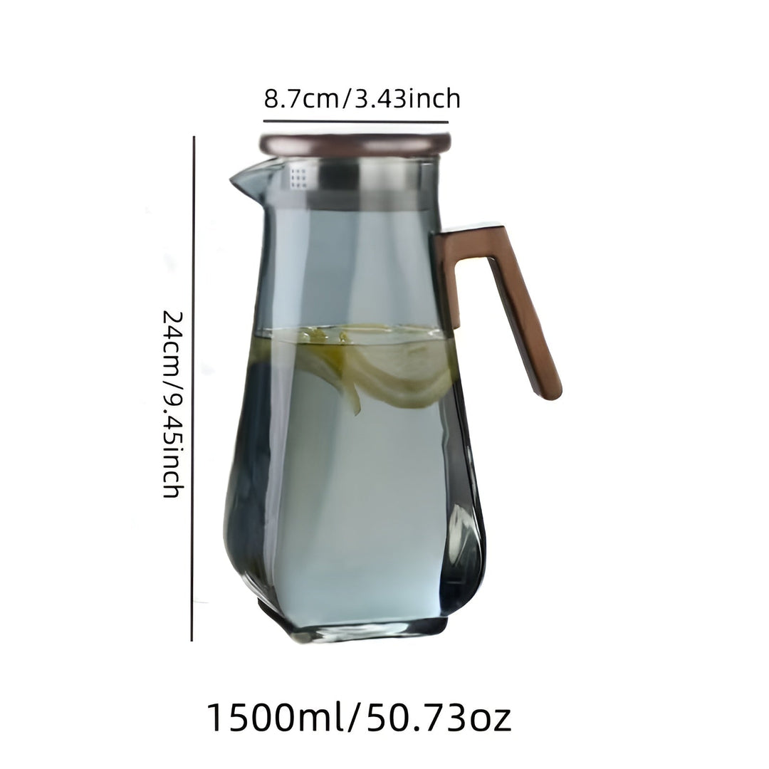 Glasjug med stort rymdvärde – värmebeständig och robust | Idealisk för vatten och juice