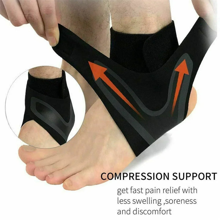 Plantar Ankel X Vriststöd Kompressionsstrumpa