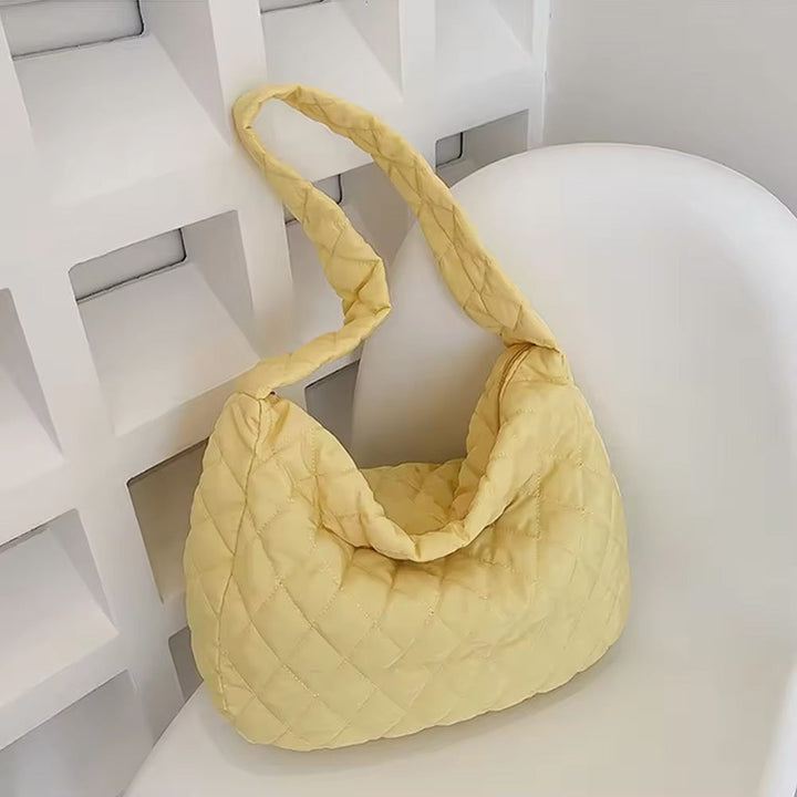 Gepolsterade Ballerina Extra Large Puffer Tote Crossbody Gepolsterad Axelväska
