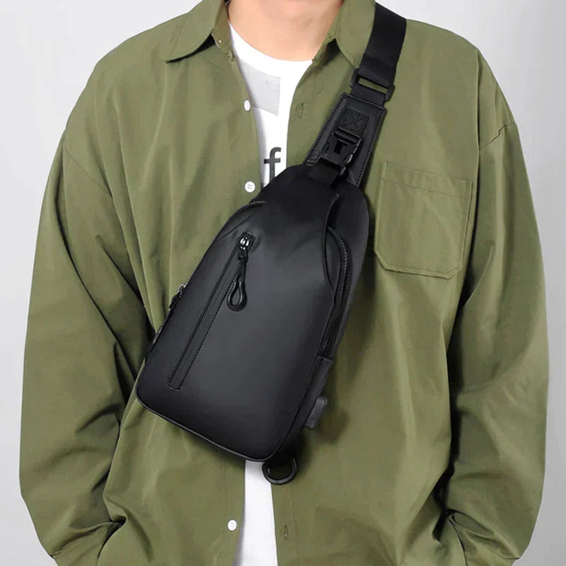 UrbanShield Vattentät Axeltasche med Stöldskyddsdesign | Karnz