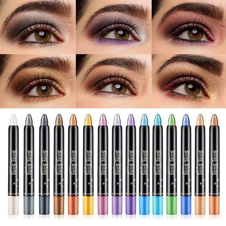 15-Färgers Highlighter Ögonskugga Penna
