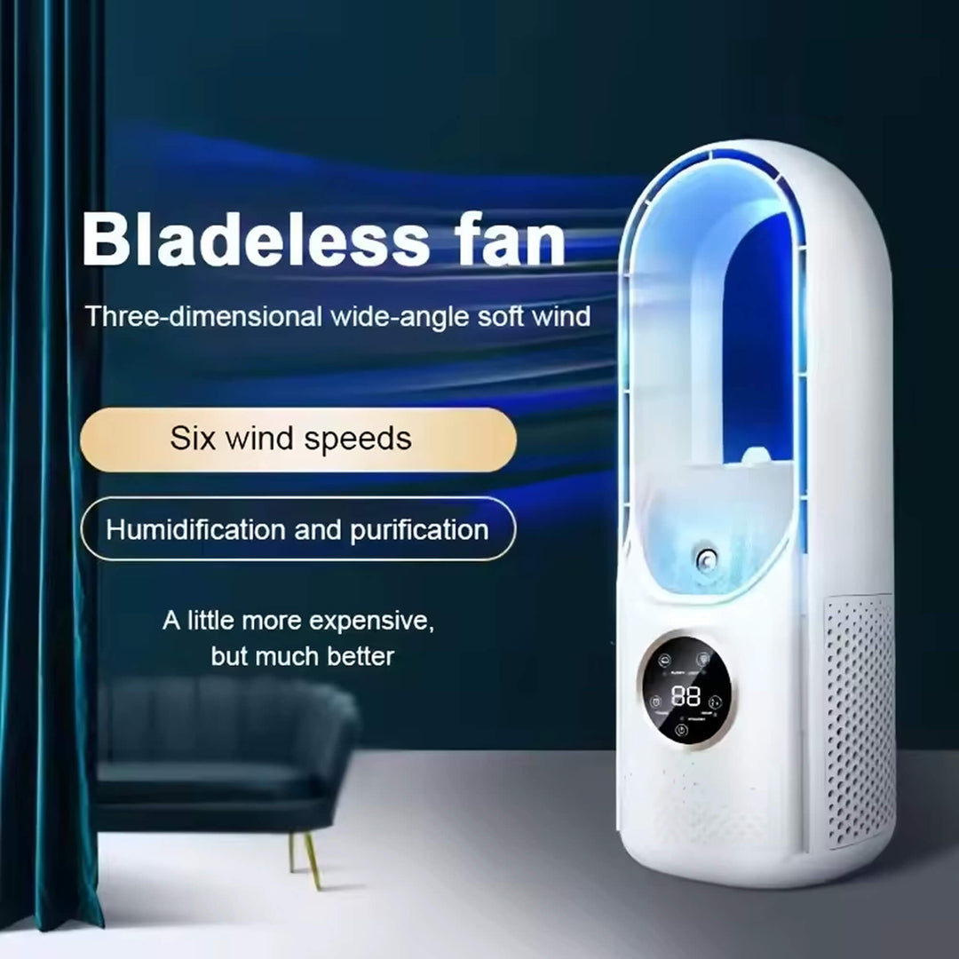 Bladlös bärbar luftkylare | Ultra-tyst, ergonomisk design &amp; idealisk för användning hemma och på kontoret | Karnz