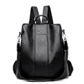 Diebstahlsicherer Lederrucksack für Damen im Vintage-Stil