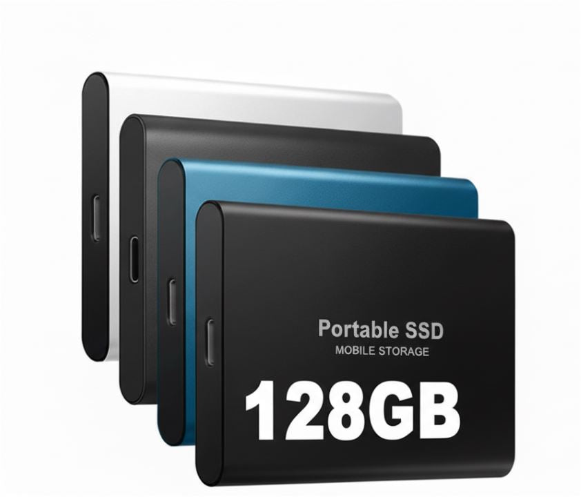 TEKNOLOGI | Supersnabb extern SSD 128GB | Mini-SSD | Hög hastighetslagring för laptop och PC