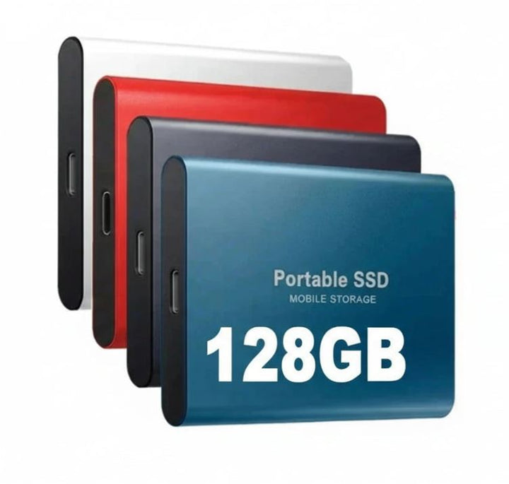 TEKNOLOGI | Supersnabb extern SSD 128GB | Mini-SSD | Hög hastighetslagring för laptop och PC