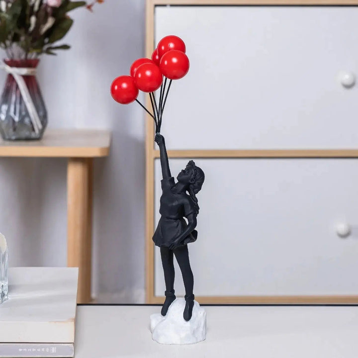 Banksy-statyn "Flygande Ballonflicka"