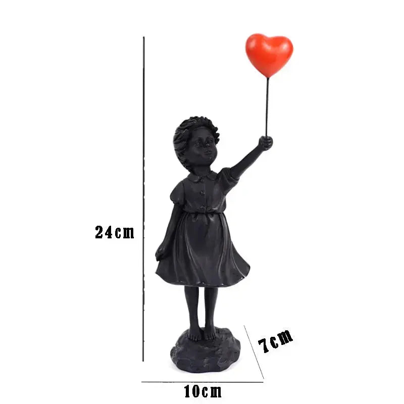 Banksy-statyn "Flygande Ballonflicka"