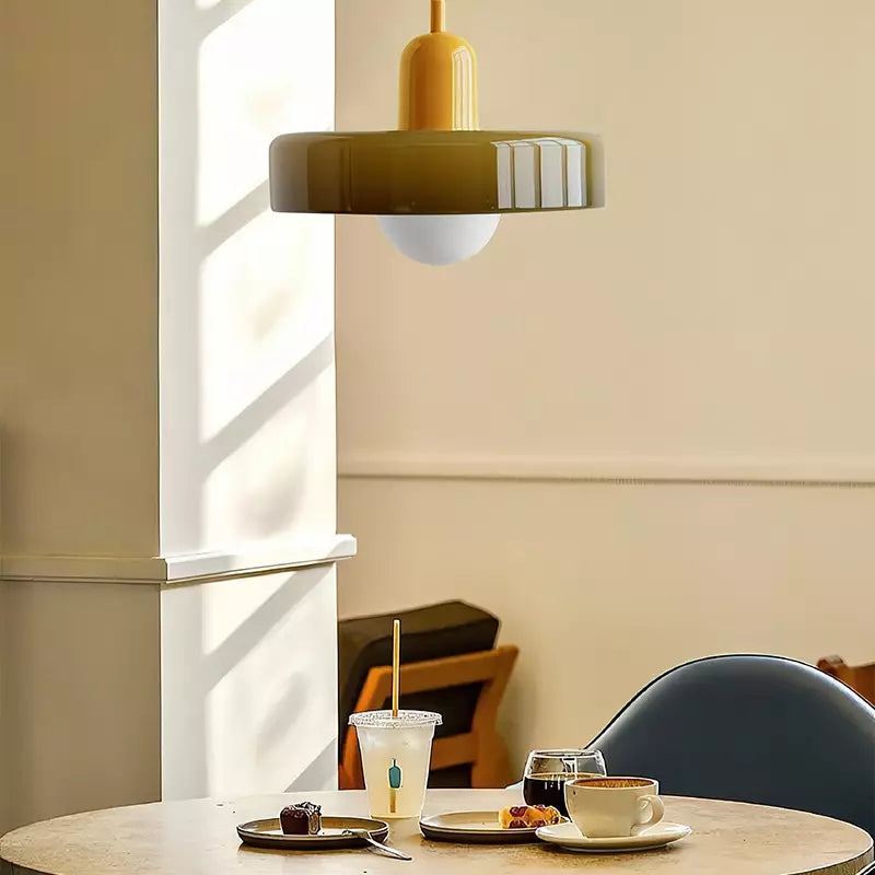Färgglad Glas Pendellampa - BauLume | Karnz