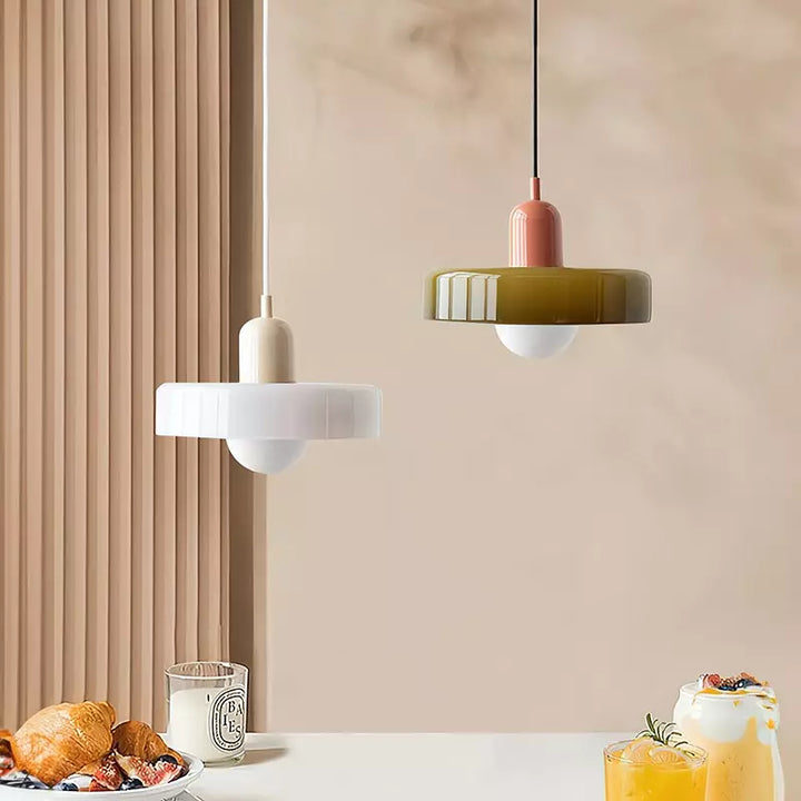 Färgglad Glas Pendellampa - BauLume | Karnz