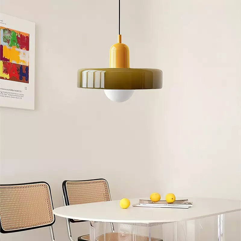 Färgglad Bauhaus-stil Pendellampa - StiloGlas | Karnz