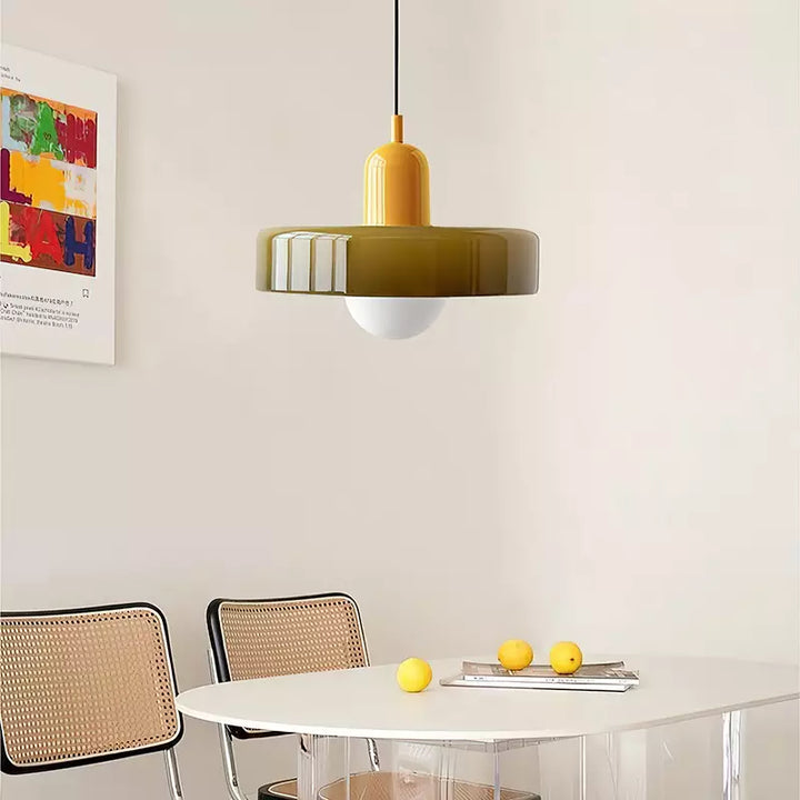 Färgglad Bauhaus-stil Pendellampa - StiloGlas | Karnz