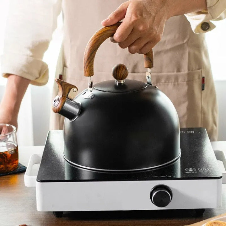 Rostfri visselkanna koktid – 2,5L eller 3L med ljudsignal | Karnz