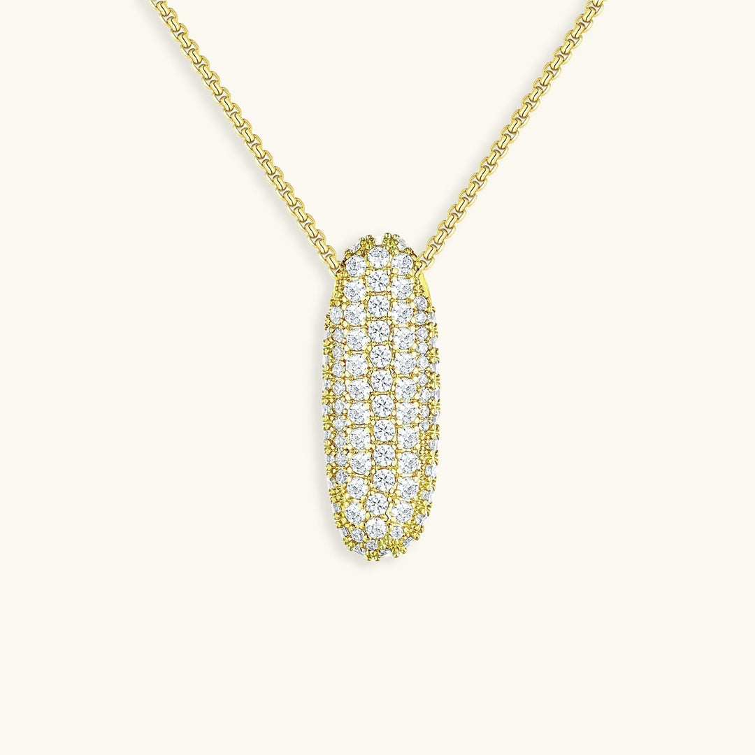 Bubble Initial-Diamant-Halsband
