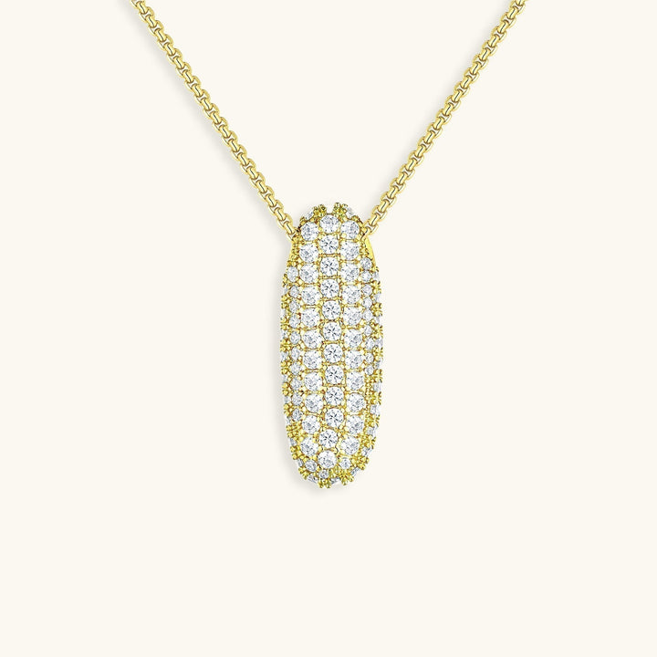 Bubble Initial-Diamant-Halsband