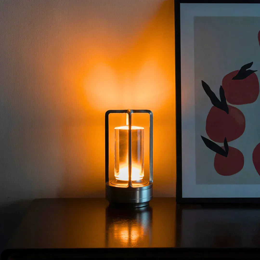 Elegant Kristall Bordslampa