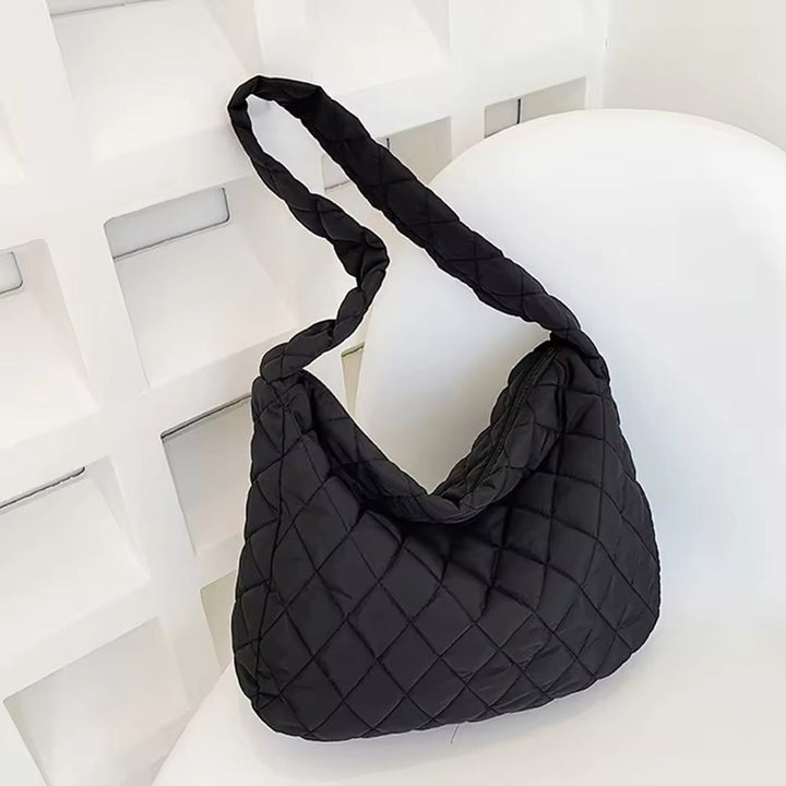 Gepolsterade Ballerina Extra Large Puffer Tote Crossbody Gepolsterad Axelväska