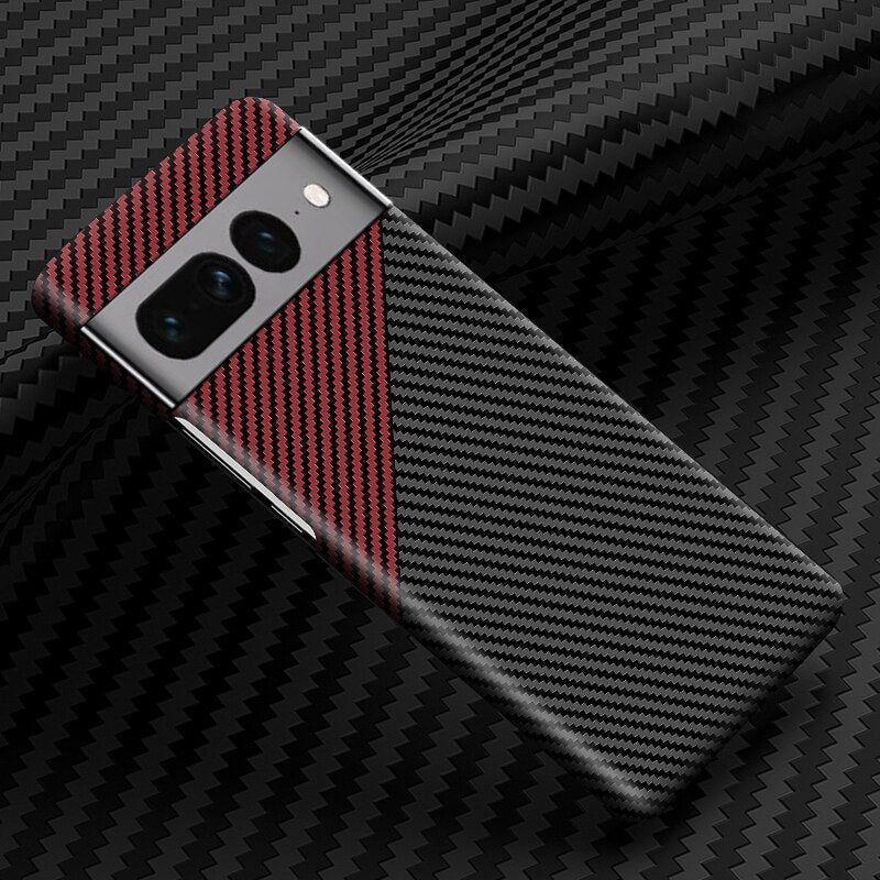 Kolfiber-telefonfodral för Google Pixel 7 8