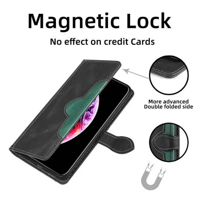 Karnz | Plånbok Magnetisk Flip-Läderfodral för iPhone