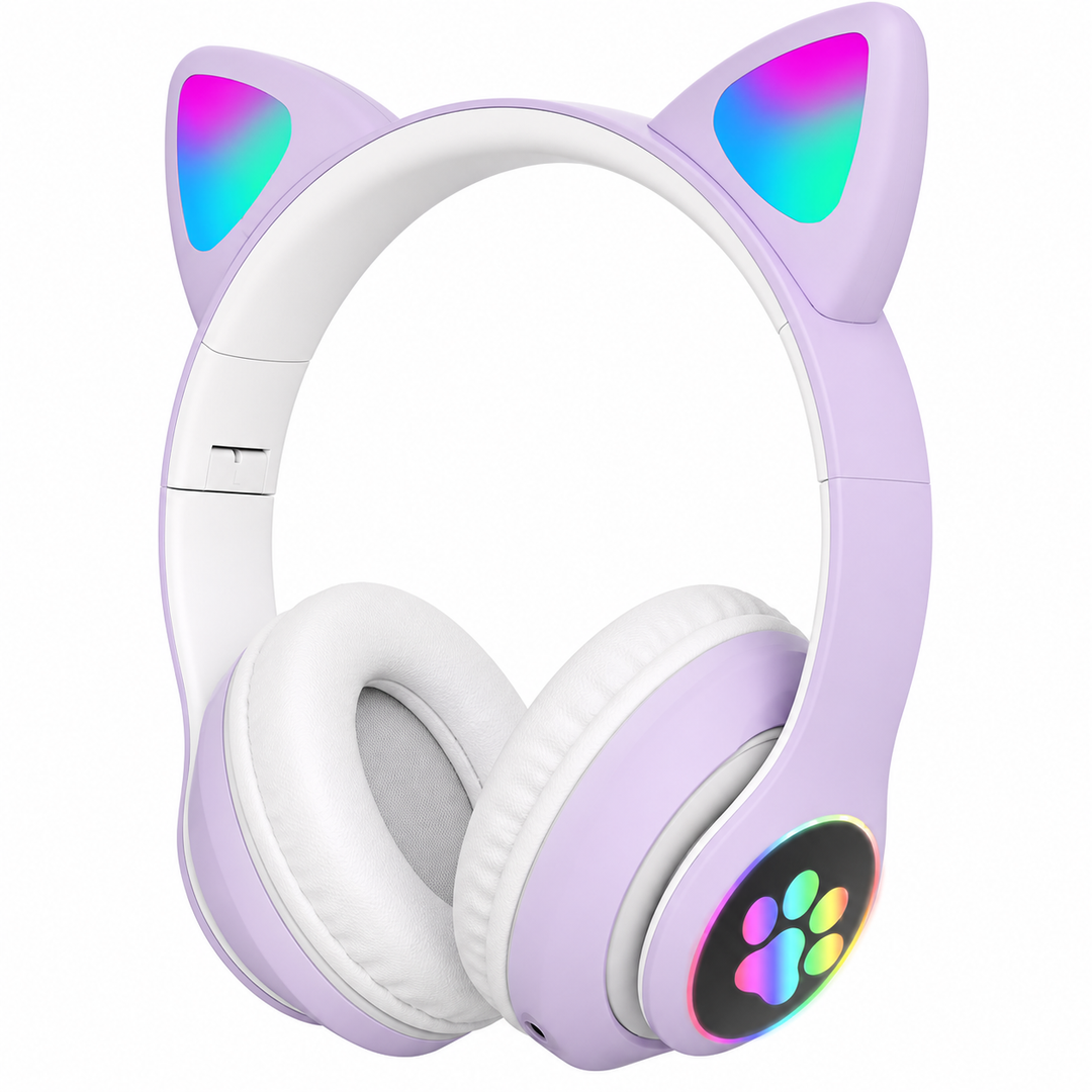 Gaming-headset med katöra LED-belysning USB 3,5mm | Karnz