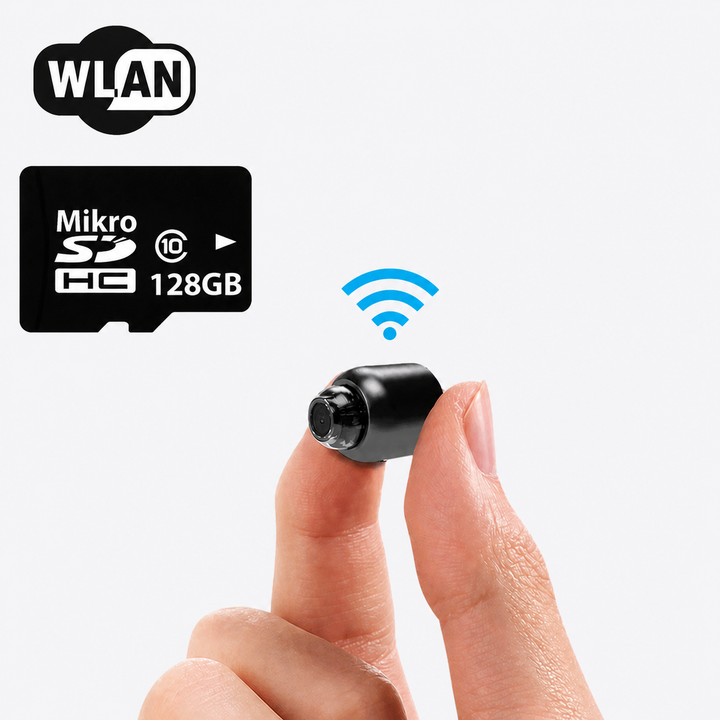 Ultrakompakt WLAN-övervakningskamera med nattsyn | Karnz