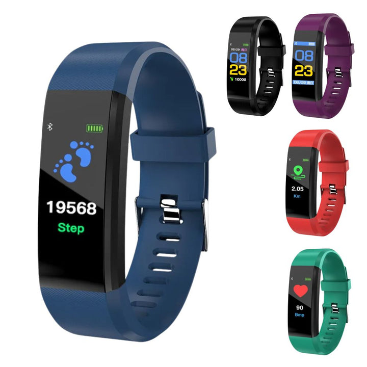 Sandsberg | Senior Smartwatch – Grundläggande fitness-tracker med stegräknare, pulsmätare och användarvänlig design