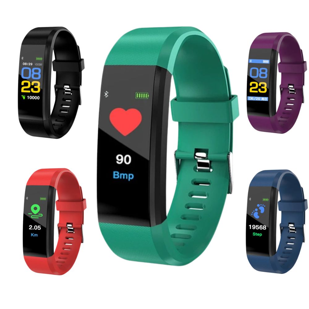 Sandsberg | Senior Smartwatch – Grundläggande fitness-tracker med stegräknare, pulsmätare och användarvänlig design