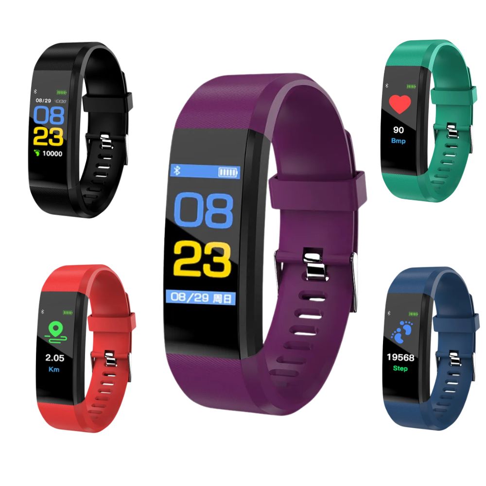 Sandsberg | Senior Smartwatch – Grundläggande fitness-tracker med stegräknare, pulsmätare och användarvänlig design