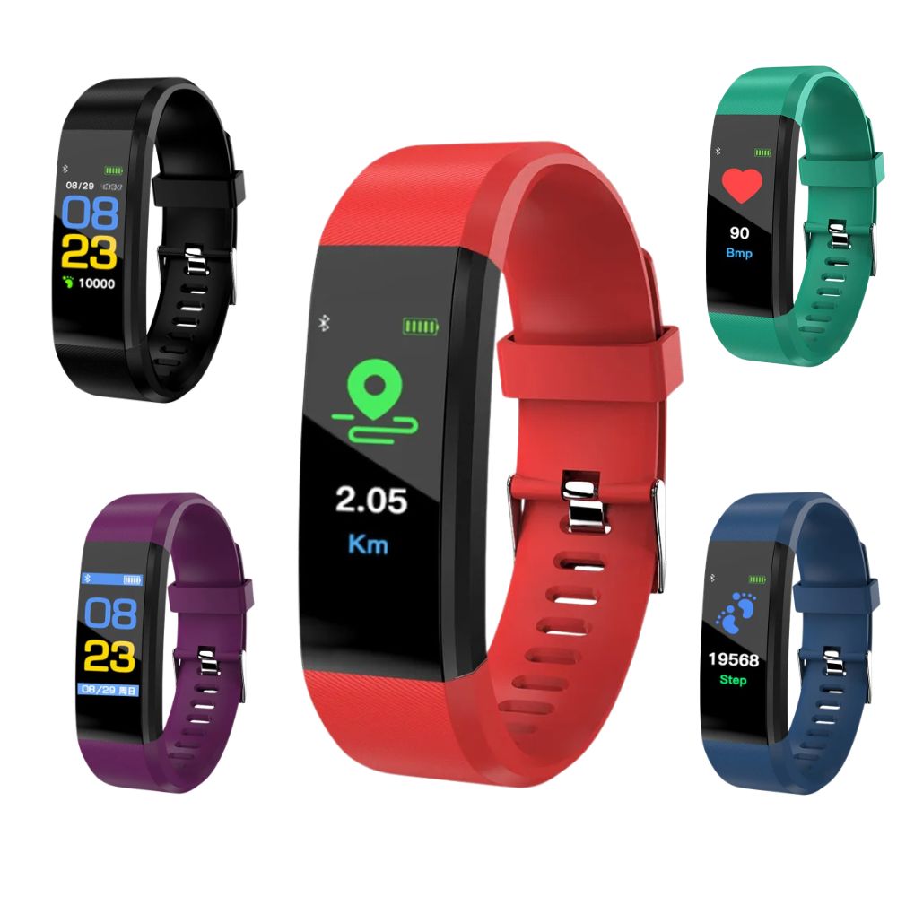 Sandsberg | Senior Smartwatch – Grundläggande fitness-tracker med stegräknare, pulsmätare och användarvänlig design