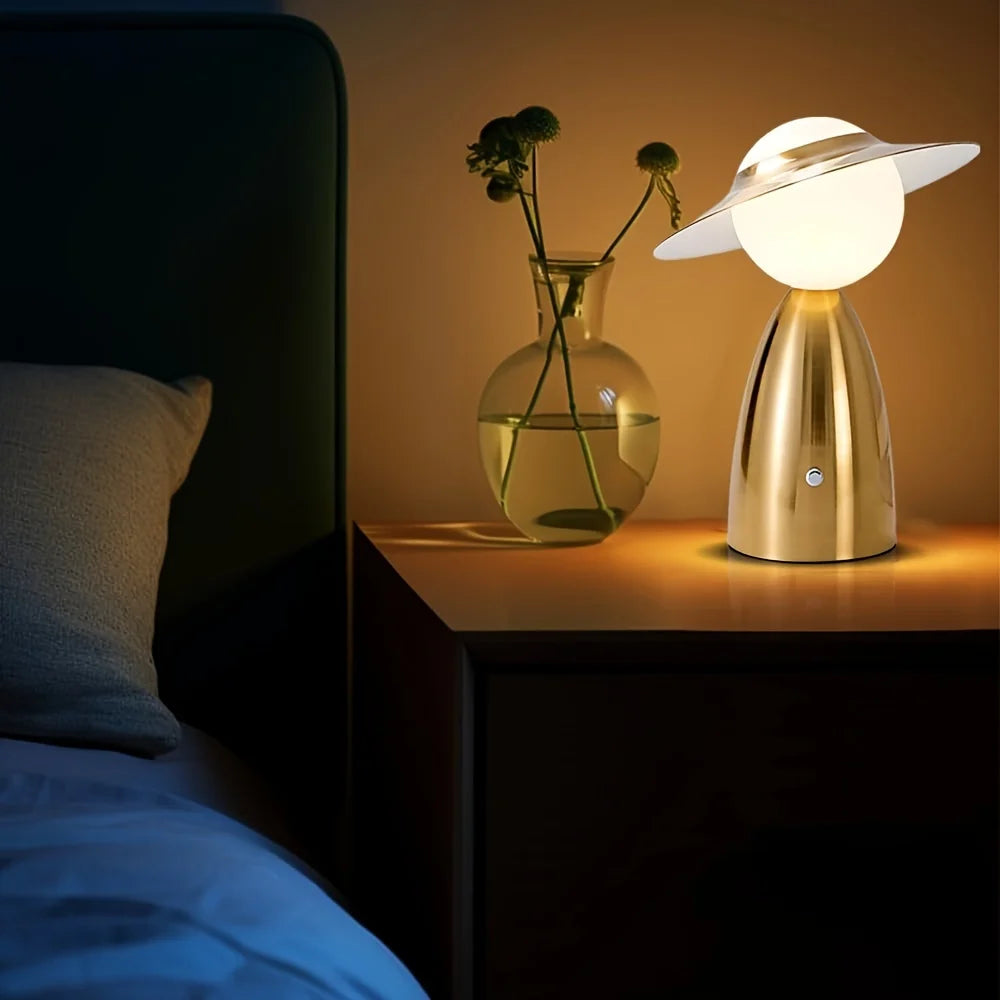 TouchGlow™ – Trådlös LED-bordslampa med laddningsfunktion