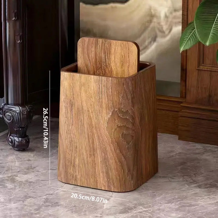 Elegant soptunna i marmor design med svänglock