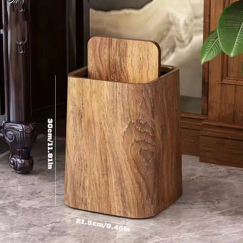 Elegant soptunna i marmor design med svänglock