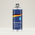 Karnz | Högpresterande metallreparationslim | Industrilim för gjutjärn, stål och aluminium | Värmebeständigt och vattentåligt | 100 ml flytande metallreparationskit | Silver